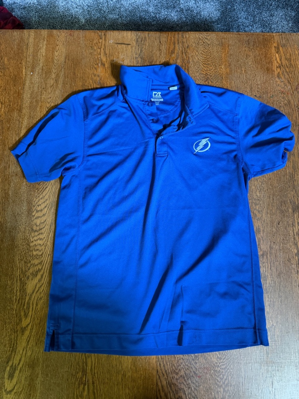 Cutter & Buck Royal Blue Short Sleeve Polo with Embroidered Logo